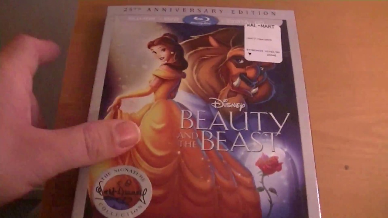 Beauty And The Beast 25th Anniversary Edition Blu Raydvd Combo Pack