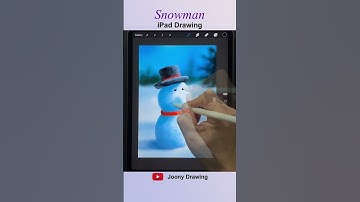 Snowman / iPad Drawing for Beginners #shorts #digitaart #procreatdrawing