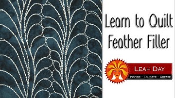 Easy Feather Filler Free Motion Quilting Tutorial on a Home Machine