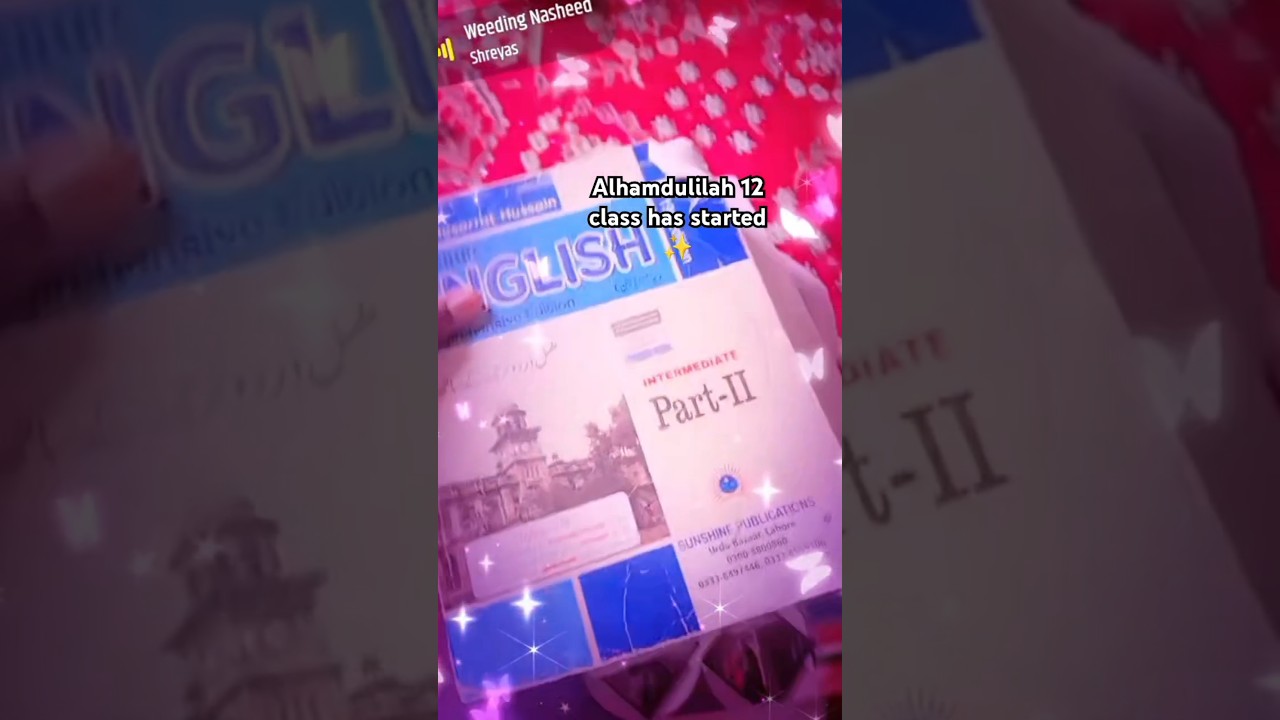 Alhamdulilah 12 class has started ✨||new books, class, salybus|| 