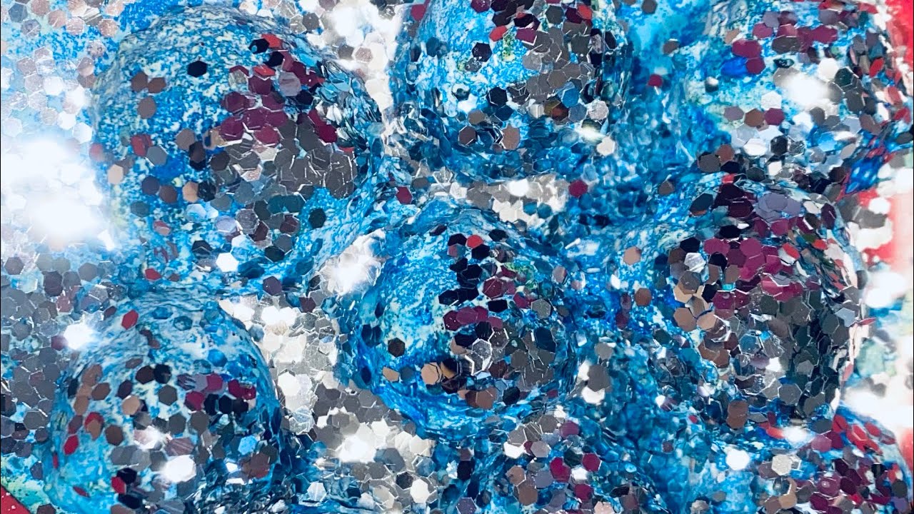 🪩Disco balls 🪩 gym chalk dipped in corn starch and topped with chunky silver glitter #asmr #gymchalk