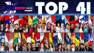 My Top 41 | Eurovision 2020 w.TH&ENG comment [From Thailand] / 41 อันดับเพลง Eurovision 2020