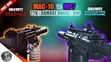 MAC-10 vs MP7 | TTK, DAMAGE RANGE, ROF Stats | Best Class Setups | Call Of Duty WARZONE