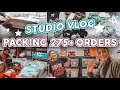 STUDIO VLOG #3 | PACKAGING ORDERS | Before, During, After A New XXL Scrunchie Collection Launch! ✨