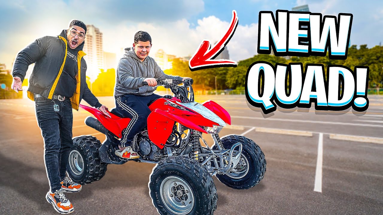 LITTLE BROTHER GETS A NEW SUPER RARE QUAD ! ( TRX400 )  | BRAAP VLOGS
