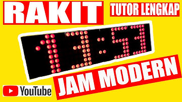 Membuat jam digital dengan LED matrix MAX7219 , Bikin jam led matrix keren