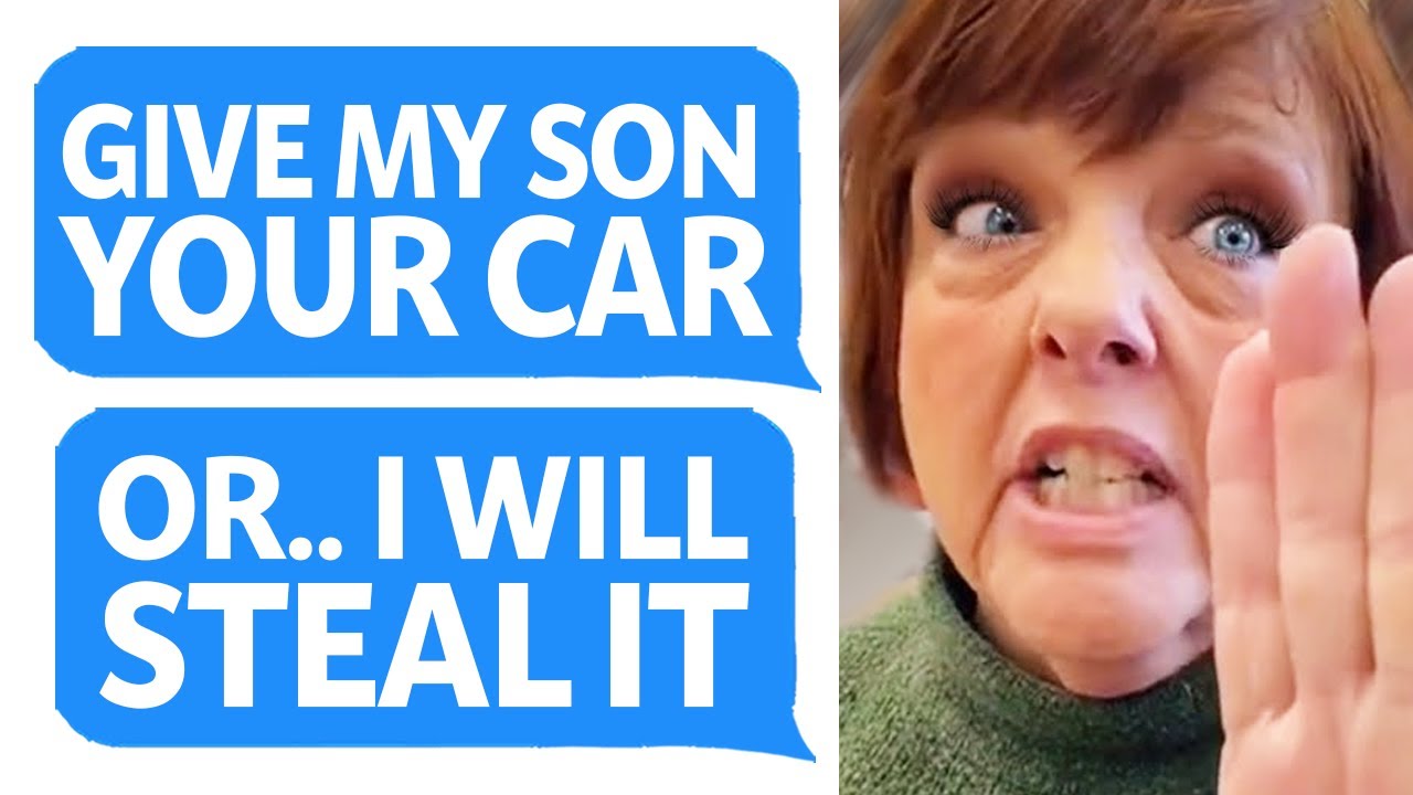 Karen DESTROYS my CAR trying to STEAL it for her Son