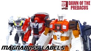 Botcon 2016 Magna Boss Labels