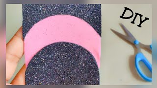 DIY/Glitter foam sheet craft/Homemade Valentine gift/Art & Craft/Foamiran/DIY mobile cover