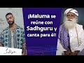 @Maluma conoce a Sadhguru, ¡y canta para él!