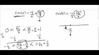 Solving quadratic trig equations where functions don't match: sin^2(t)=cos(t)