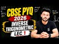 🔥CBSE 2027 Class 12 ( Lec 1 ) PYQ 2026 Inverse Trigonometric Chapter 2 CBSE PYQ 2026 #maths