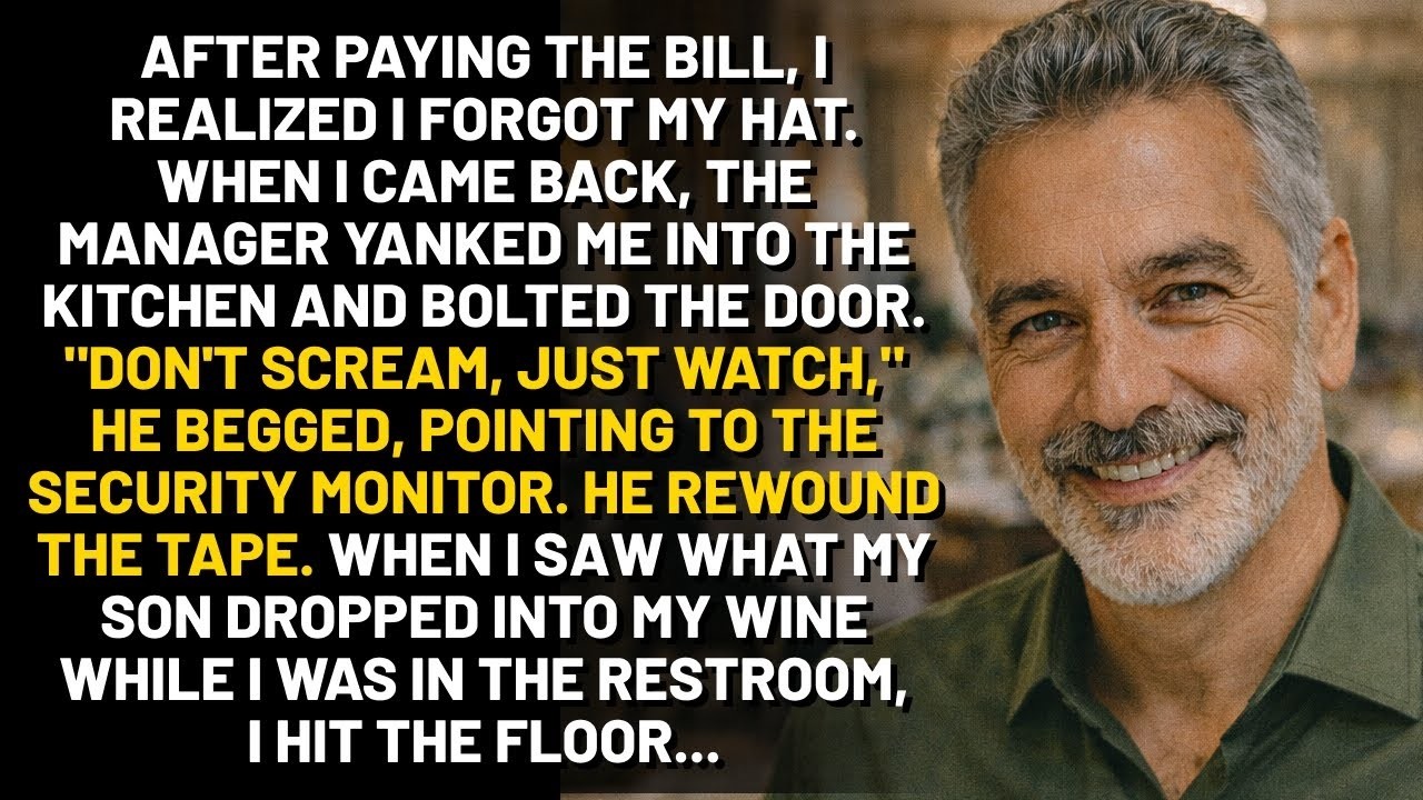 I Forgot My Purse. The Manager Showed Me A Video Of My Son Spiking My Drink...