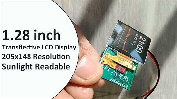 1.28 inch Transflective LCD Screen Sunlight Readable LCD Display Module