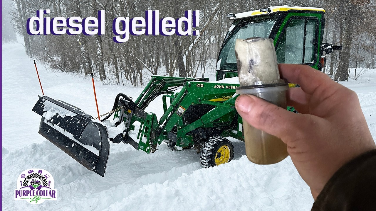 Мой дизельный трактор заглох посреди работы плуга — топливо застыло. Вот как я быстро это починил!
