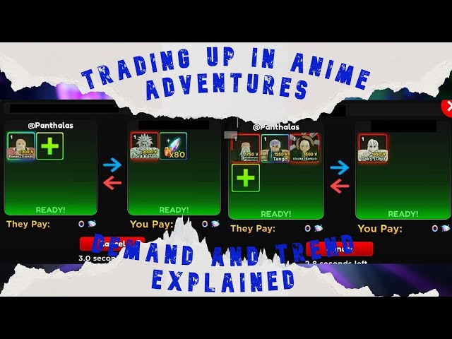 Anime Adventures Guide : Trading Up, Demand, and Trend Explained