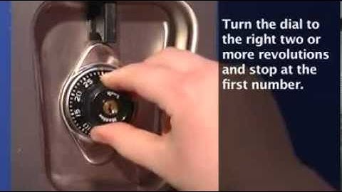 Master Lock No. 1630 - Student Training Video - Built-In Locker Lock