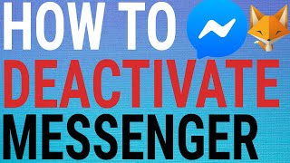 How To Temporarily Deactivate Messenger Account (2021)