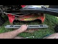 How to adjustlevel the deck on the craftsman r110 riding lawnmower