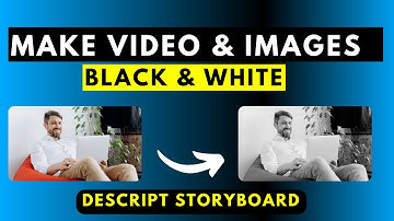 How to Make a Video or Image Black and White in Descript Storyboard