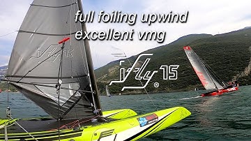 iFLY15 fast foiling upwind // excellent angles / vmg