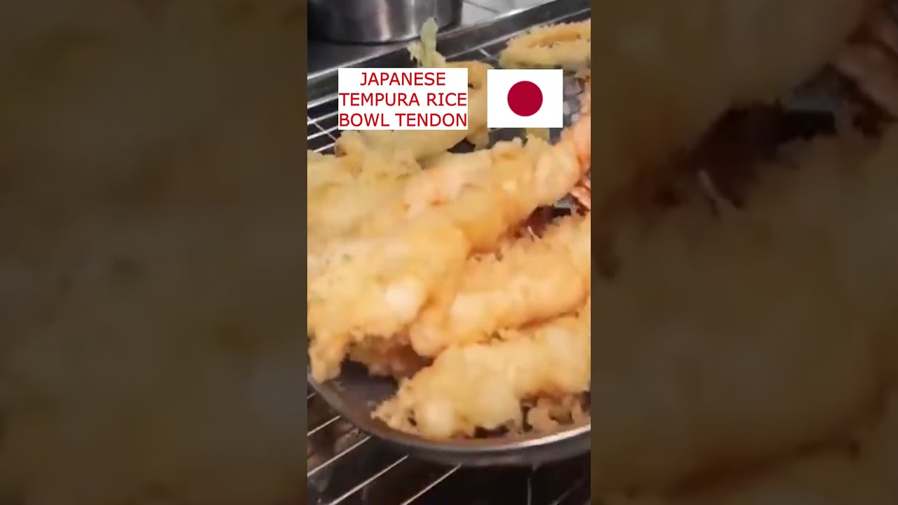 JAPANESE STYLE TEMPURA RICE BOWL TENDON #japaneseculture #japantravel  #foodlovers #tempura