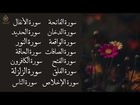أقوى تلاوة مباركة سور تفتح لك أبواب الرزق والراحة والطمأنينة