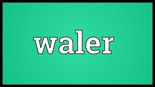 Download lagu Waler Meaning