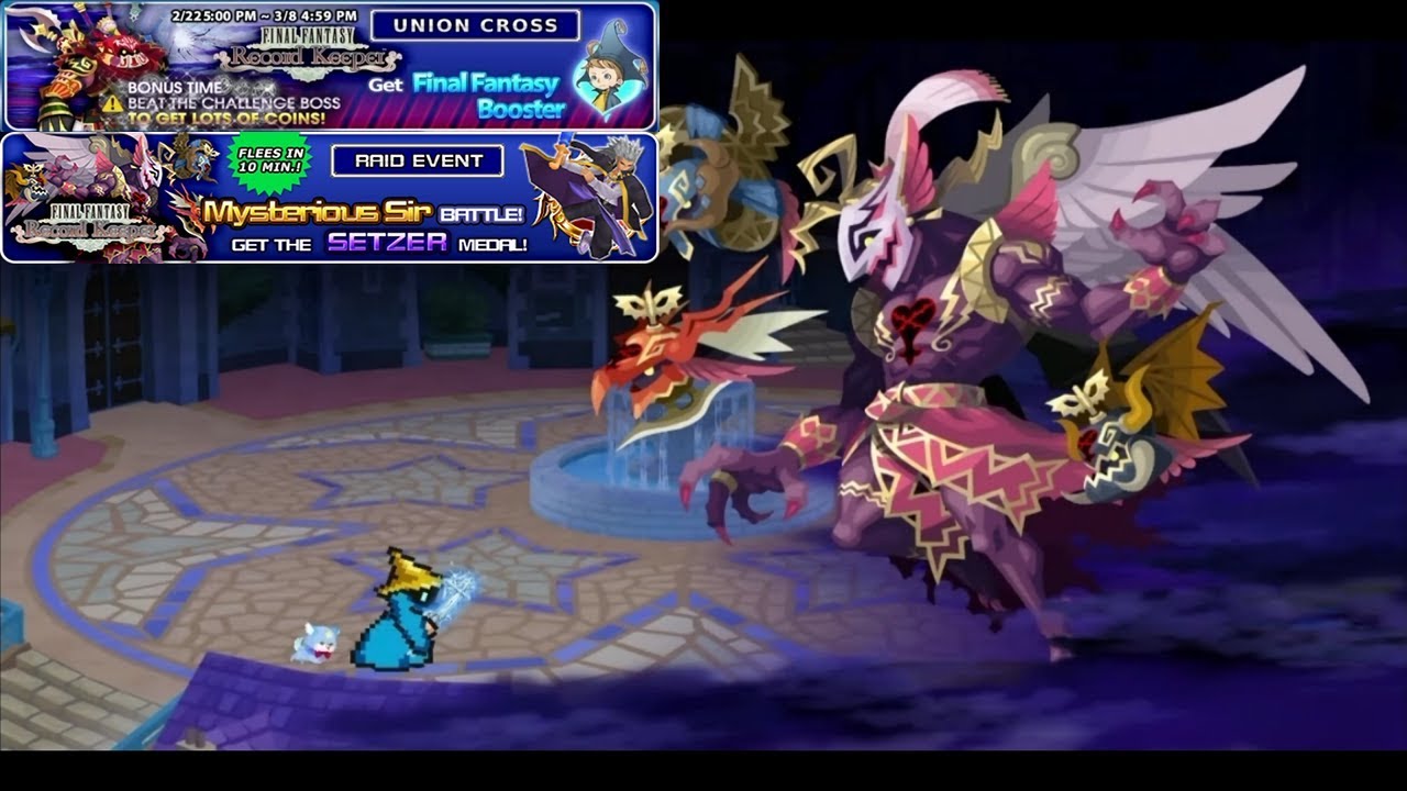 KHUX FFRK Crossover Event: Gilgamesh and Kefka Bosses