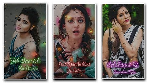 New Trending Rain Drops Lyrics video editing kinemaster | Rain effect status editing kinemaster |