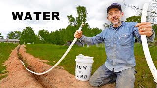 Connecting Water Pipe to Greenhouse Start to Finish