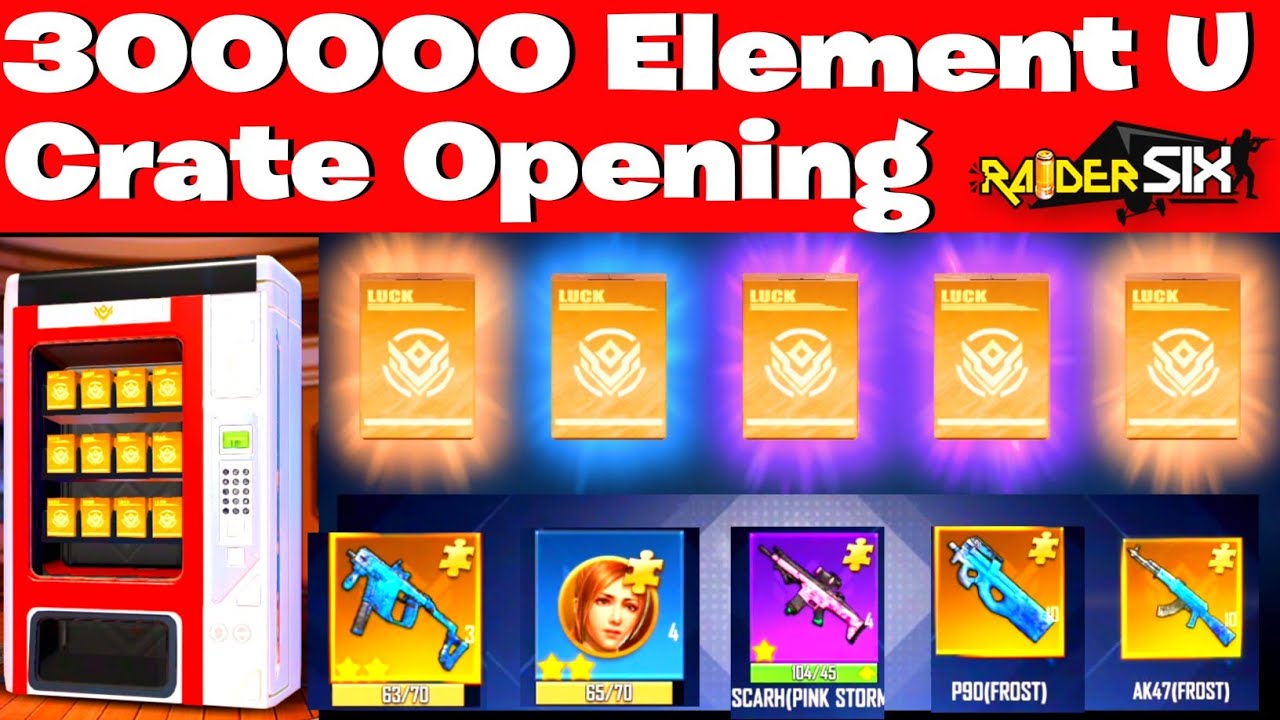 Raider Six First Element U Crate Opening | Raider Six new Crate Opening | Raider Six Crate Opening