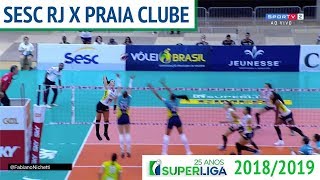 Sesc RJ x Praia Clube - Superliga de Vôlei Feminino 2018-2019