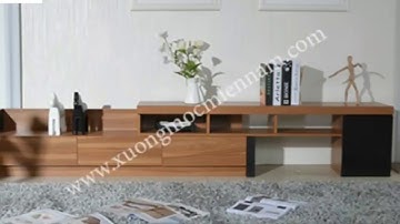 25 Mẫu Kệ Tivi gỗ công nghiệp hiện đại phòng khách - Xưởng Mộc Giá rẻ tphcm