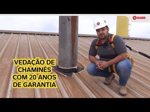 Vídeo: Penetração de telhado para ventilação e chaminés