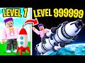 We Break The WORLD RECORD In ROBLOX 3-2-1 BLAST OFF SIMULATOR! (WE WENT TO MARS!)