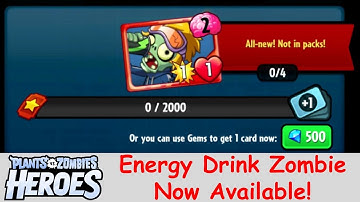 [PvZH] New Event card: Energy Drink Zombie - Now Available!
