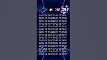 Eye Test Challenge: Can You Find the 95? #quizmeplztv #quiztime #quiz