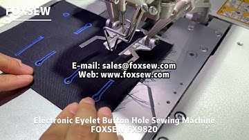 Electronic Eyelet Buttonholer Machine