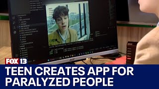 Redmond teen tech wiz develops communication app for paralyzed individuals | FOX 13 Seattle screenshot 4