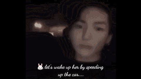 Bts reaction when you fall asleep on their shoulder on a long night drive