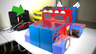 BigS_transforming #5 || Built 2 Transformer Costumes using Obsolete Box  Bumblebee & Optimus