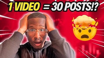 Turn 1 Video into 30 Posts with This AI Hack (Step-by-Step Guide)