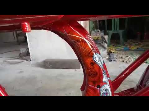 Airbrush CB realis red color YouTube