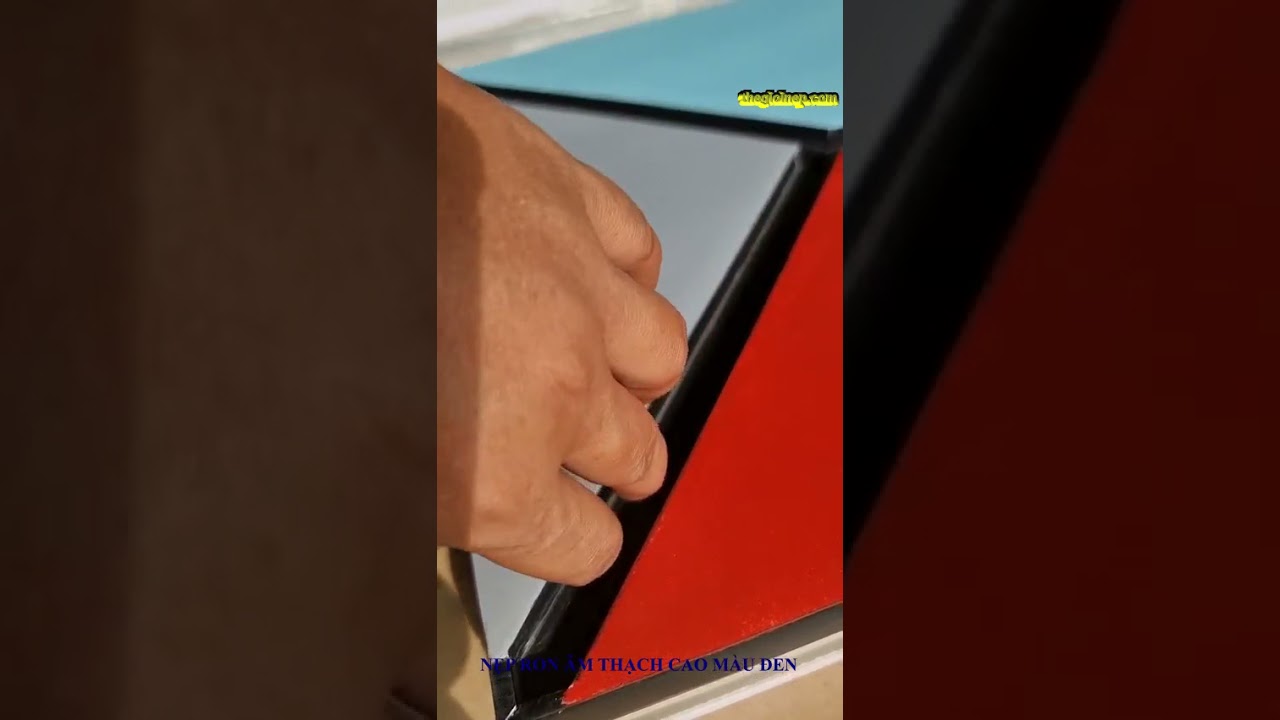 Nẹp Xây Dựng - Thi công nẹp ron âm thạch cao 12mm màu... - youtube