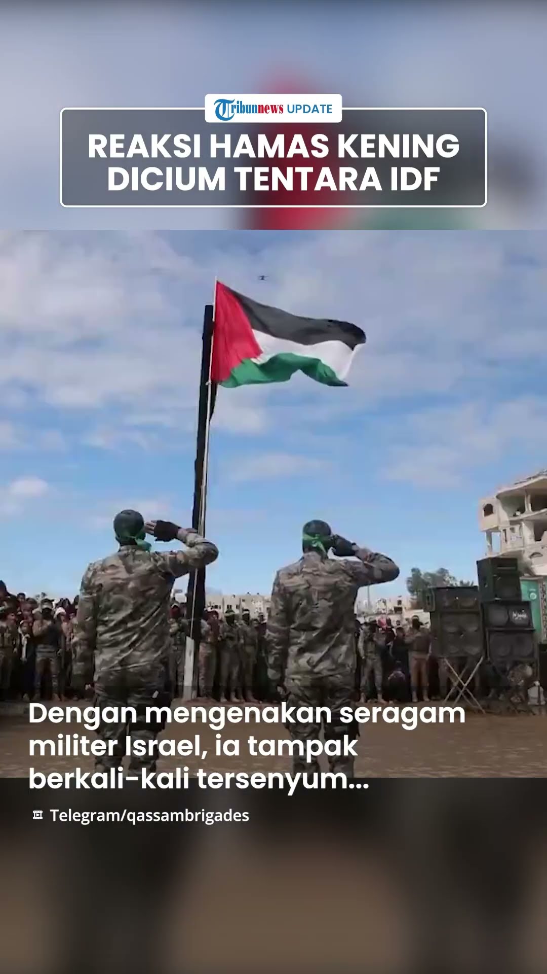 Reaksi Hamas saat Tentara Israel Cium Kening sebelum Dibebaskan, Bungkukkan Badan Beri Hormat