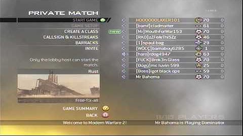mw 2 hilarious fake 10th prestige lobby part 1