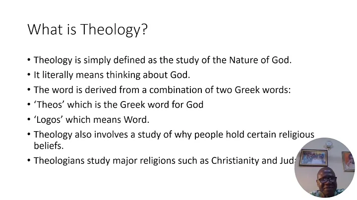 THL 101   Introduction to Theology