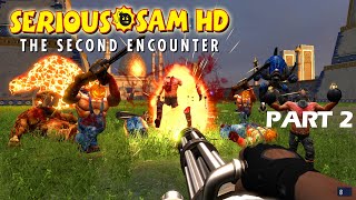 A TREE ATTACKED ME?!! | Serious Sam Second Encounter HD - Part 2 - 6 Player CO-OP