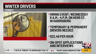 PennDOT to hold hiring event, seeking wintertime drivers